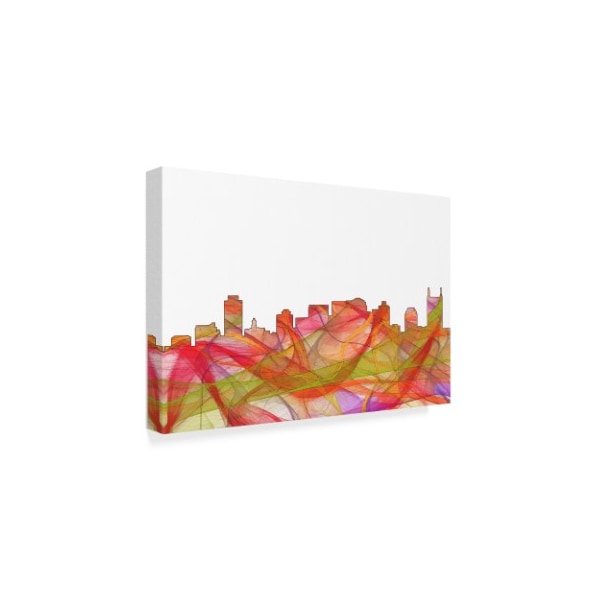 Marlene Watson 'Nashville Tennessee Skyline Swirl' Canvas Art,22x32